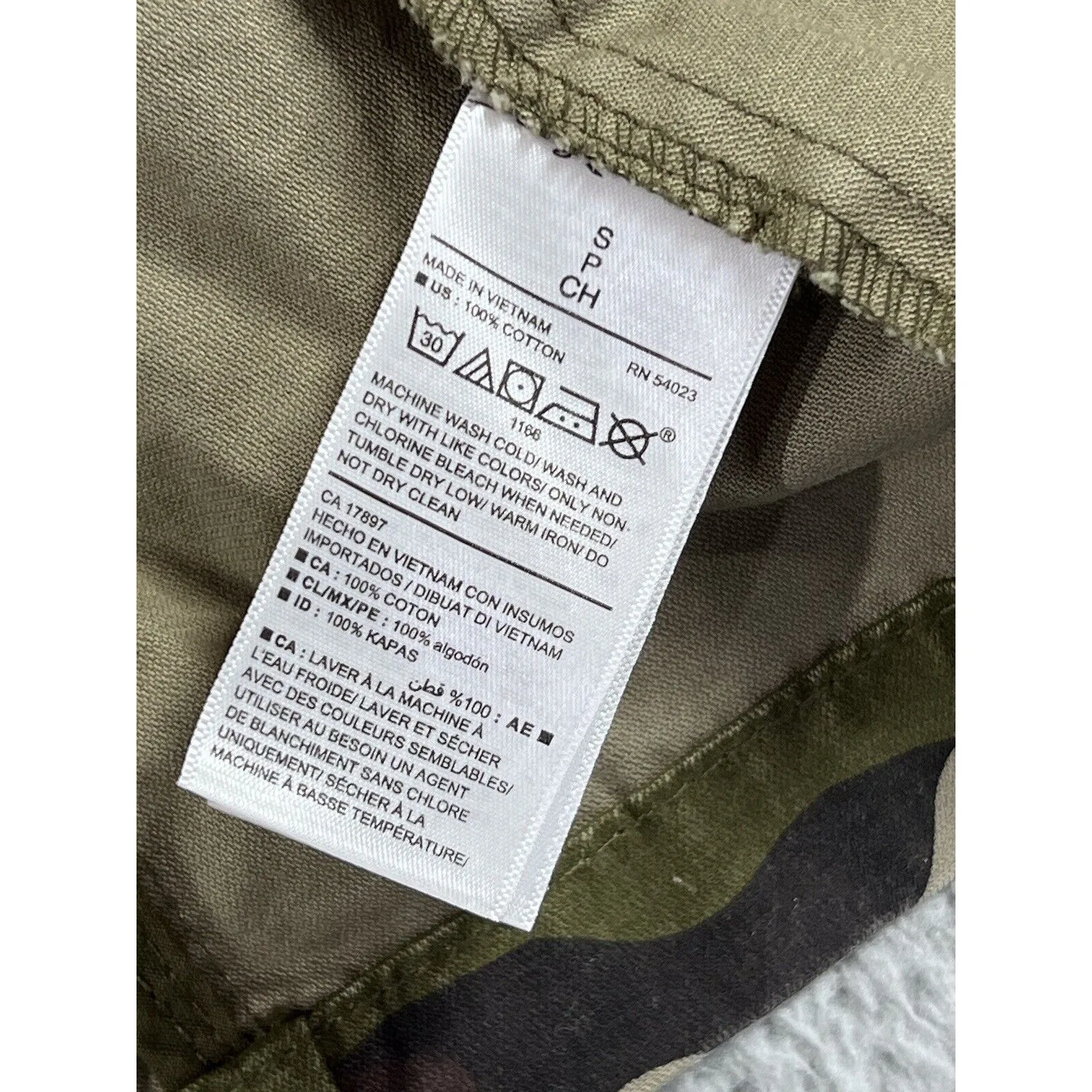 Old Navy‎ Camo Jacket Women Small Full Zip Utility Military Cinch Waist - Image 10