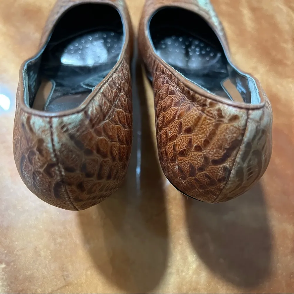 Sofft Brown Leather Platform Heels size 8.5 - Image 6