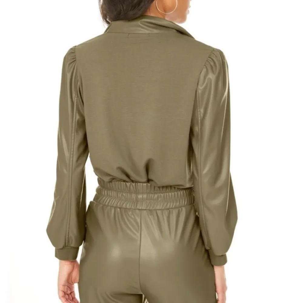 NWT Generation Love Lola Sweatshirt Army Green XS - Image 2