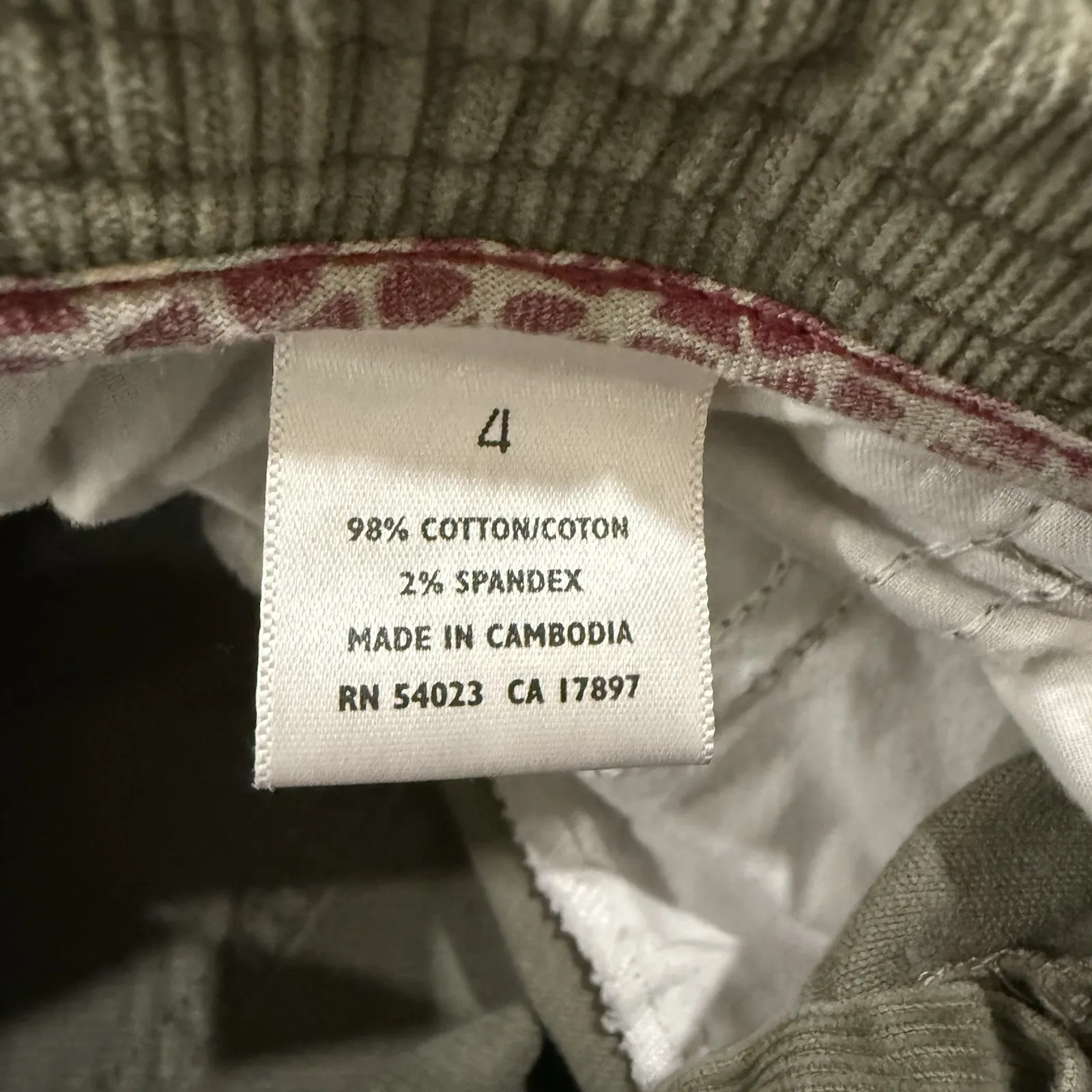 Y2K Old Navy Corduroy Pants Women 4 Small Flare Boot Cut Grunge Indie 31" Inseam - Image 10