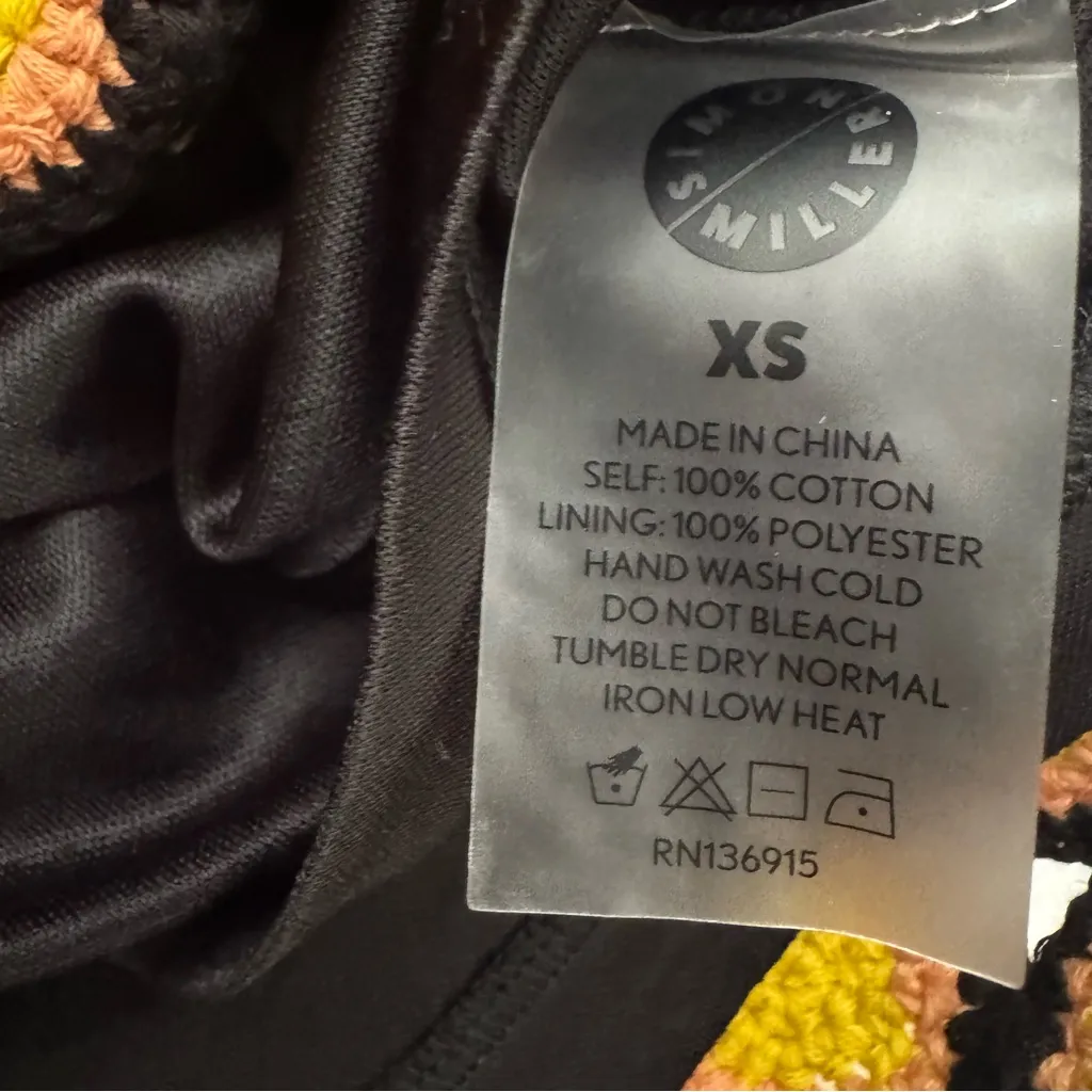 SIMON MILLER Wizzy Crochet Set in Black, Camel, & Kiwi Size Small Yellow - Image 14