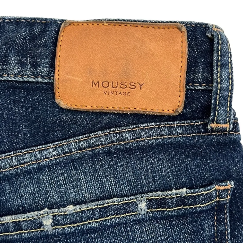MOUSSY VINTAGE Elgin Distressed Stretch Skinny Ankle Jeans Blue Wash Size 26 - Image 10