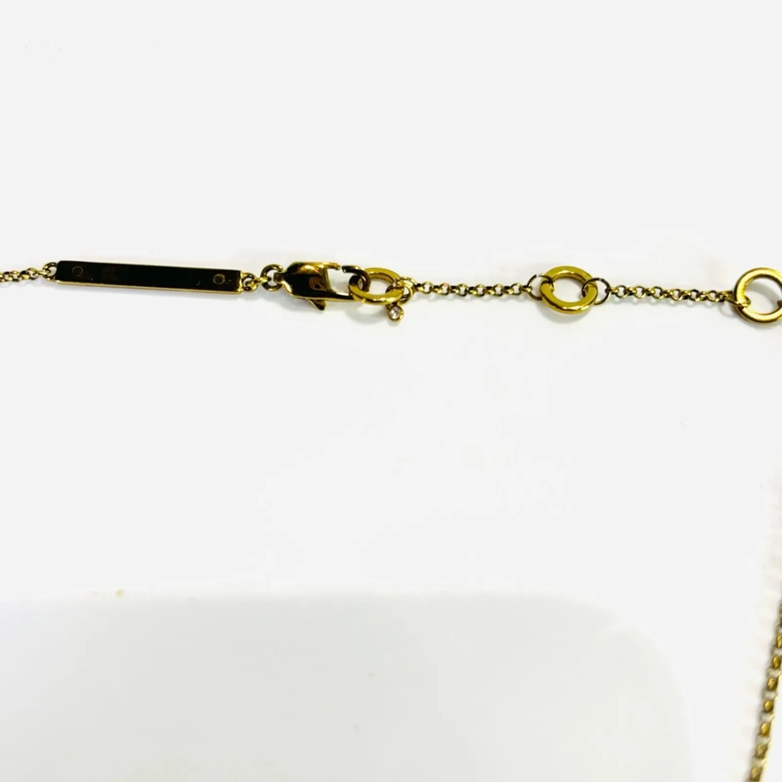 MICHAEL KORS Women's Gold Plated Pave Crystal Disk Necklace - Image 6