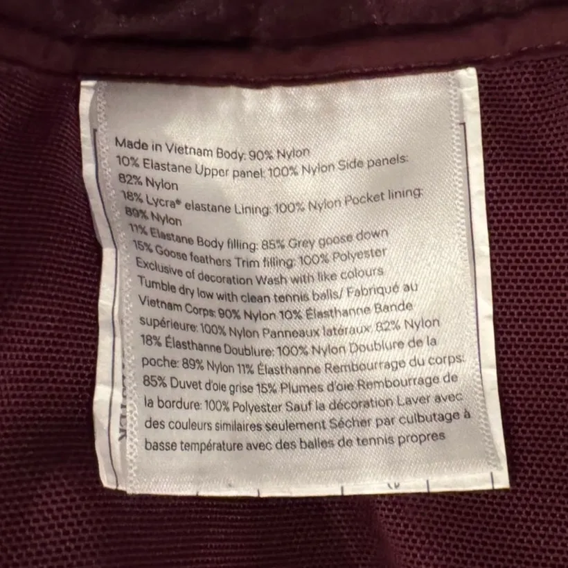 Lululemon Down For It All Vest Size 10 Red - Image 12