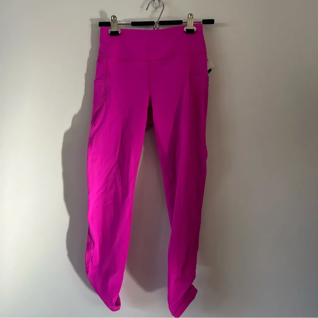 Free People Movement Hot Pink Wave Rider Yoga Athletic Workout Leggings Size S - Image 3