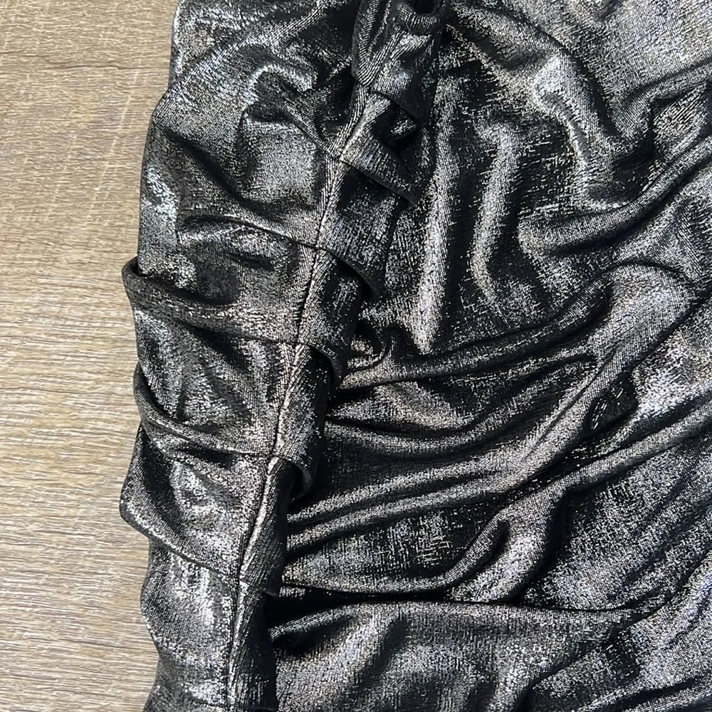 AX Armani Exchange Silver & Black Mini Dress Size XS - Image 5