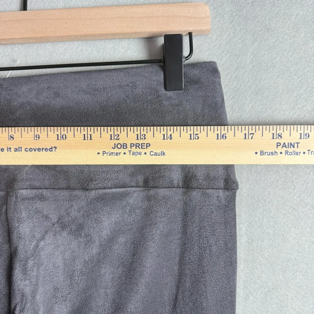 J.Mclaughlin Lori Legging Women's Ultra Soft Faux Suede Gray Size L Brand New - Image 10