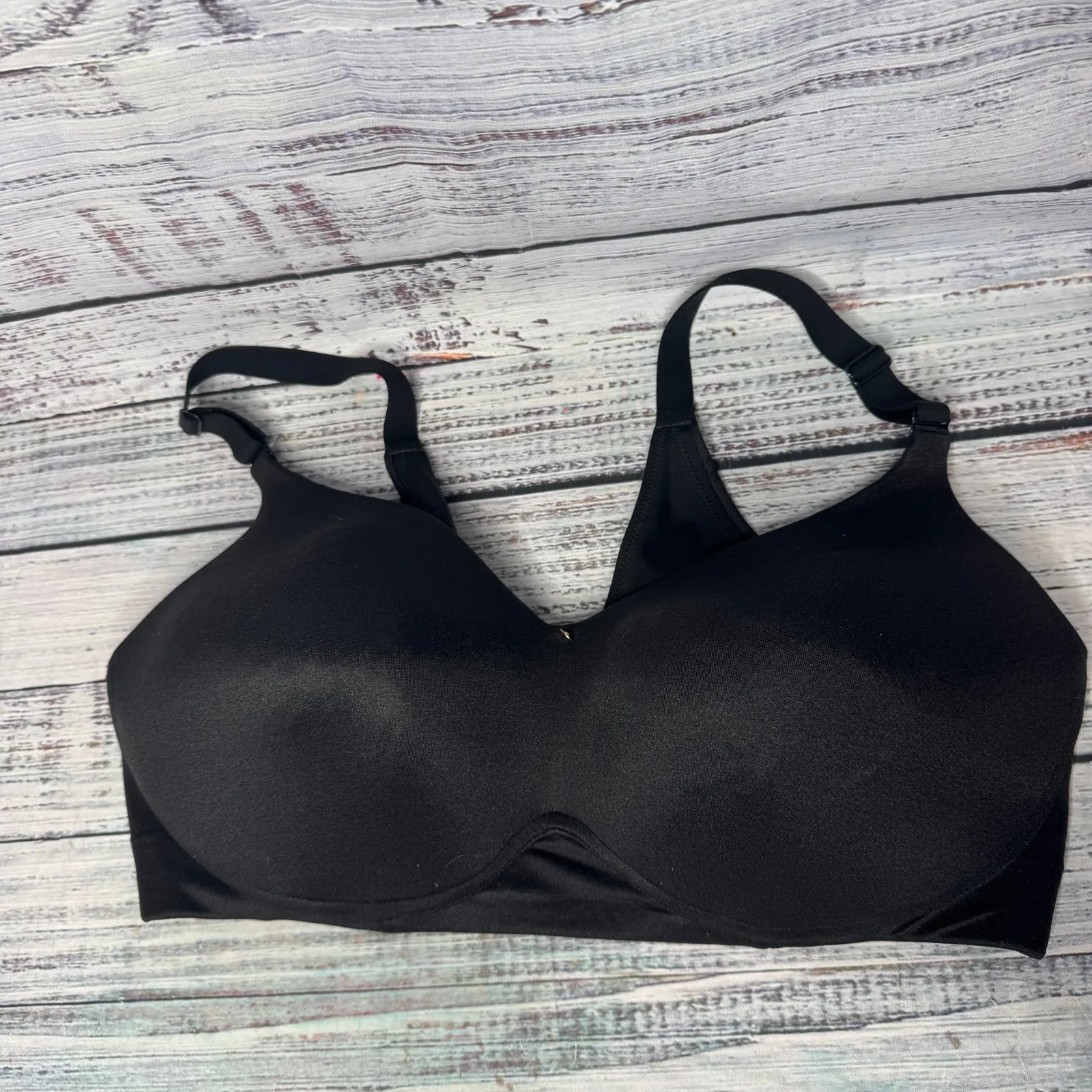 Cacique Women’s Full Coverage Bra Size 40DDD Black Underwire Smooth Cup - Image 3