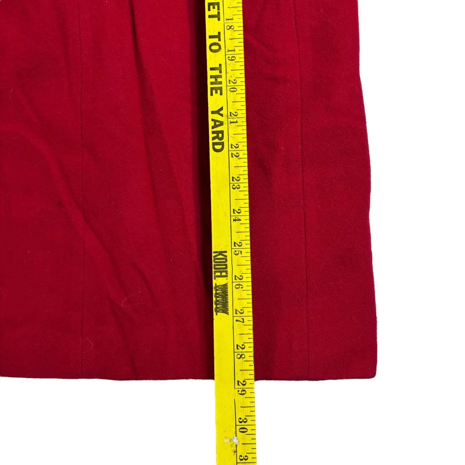 Hunt Club Merino Wool Blazer Classic Business Career Jacket‎ Red Size 10** - Image 11