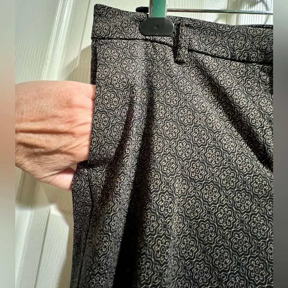 Carolina Belle stretchy pants - brown black w/pattern - size 12 - Image 6
