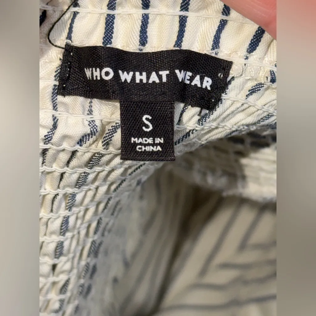 Who What Wear Preppy Coastal Nautical Midi Dress - Image 3