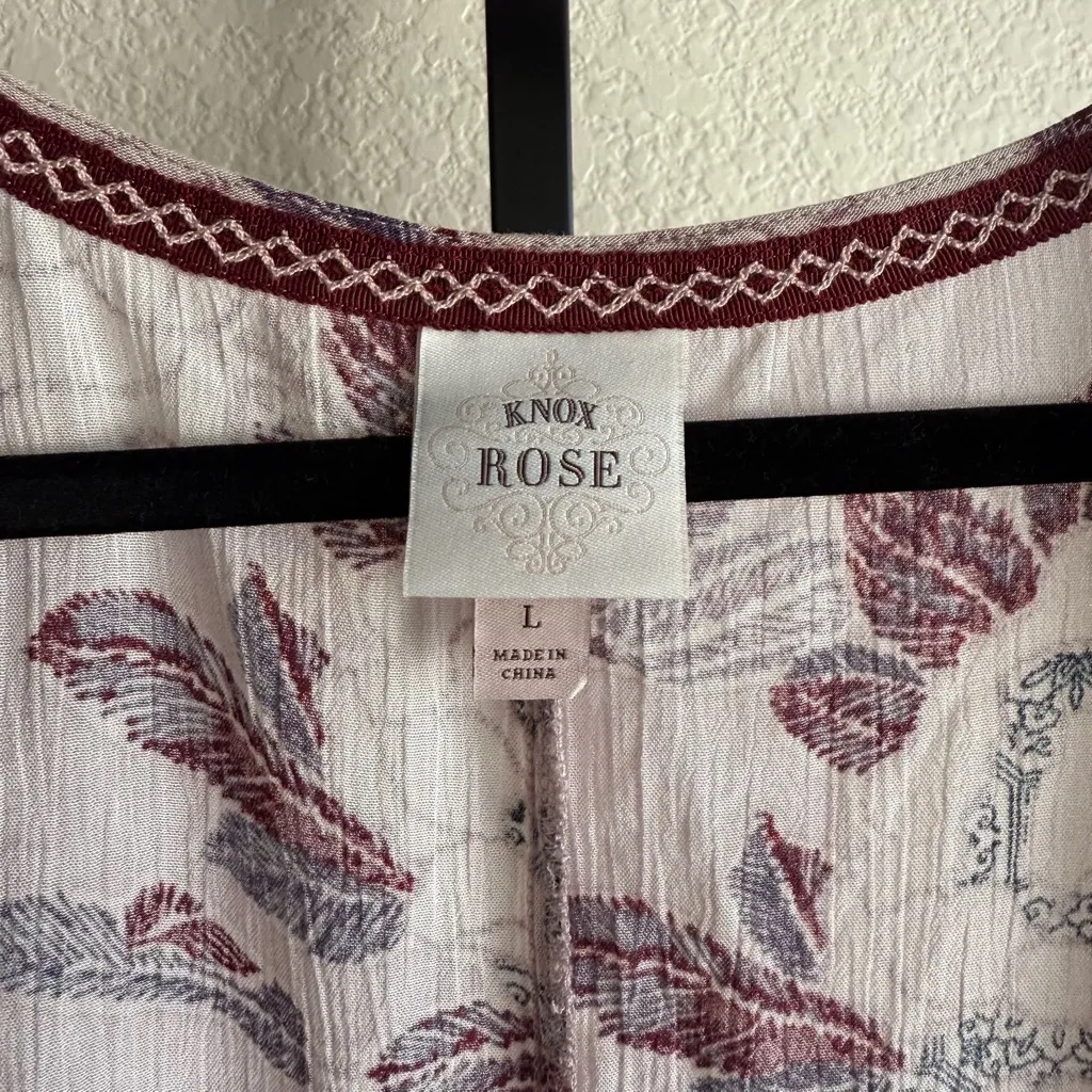 Boho Floral Kimono Duster Cardigan Kimono Size Large Open Front Romantic - Image 4