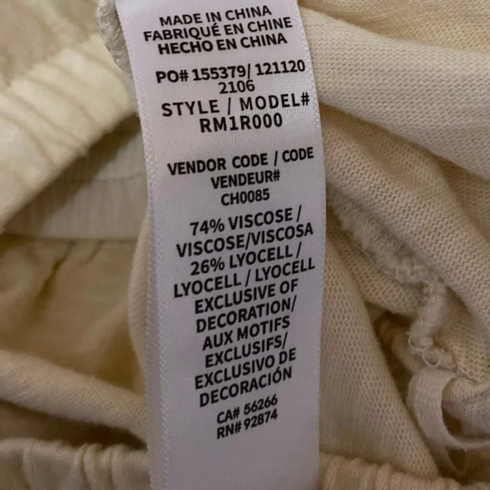 NEW Splendid White Sleeveless Tank Top Crop Wide Leg Pants 2 Pc Set Size XS - Image 6