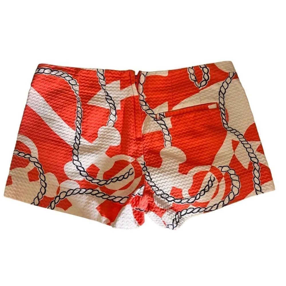 Lilly‎ Pulitzer Liza Shorts Size 0 Nautical Rope Print - Image 2