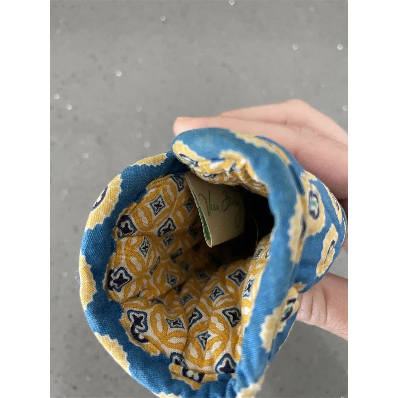 Vera Bradley Sunglass Eyeglass Case Pouch in Riviera Blue Pattern 2008 - Image 4