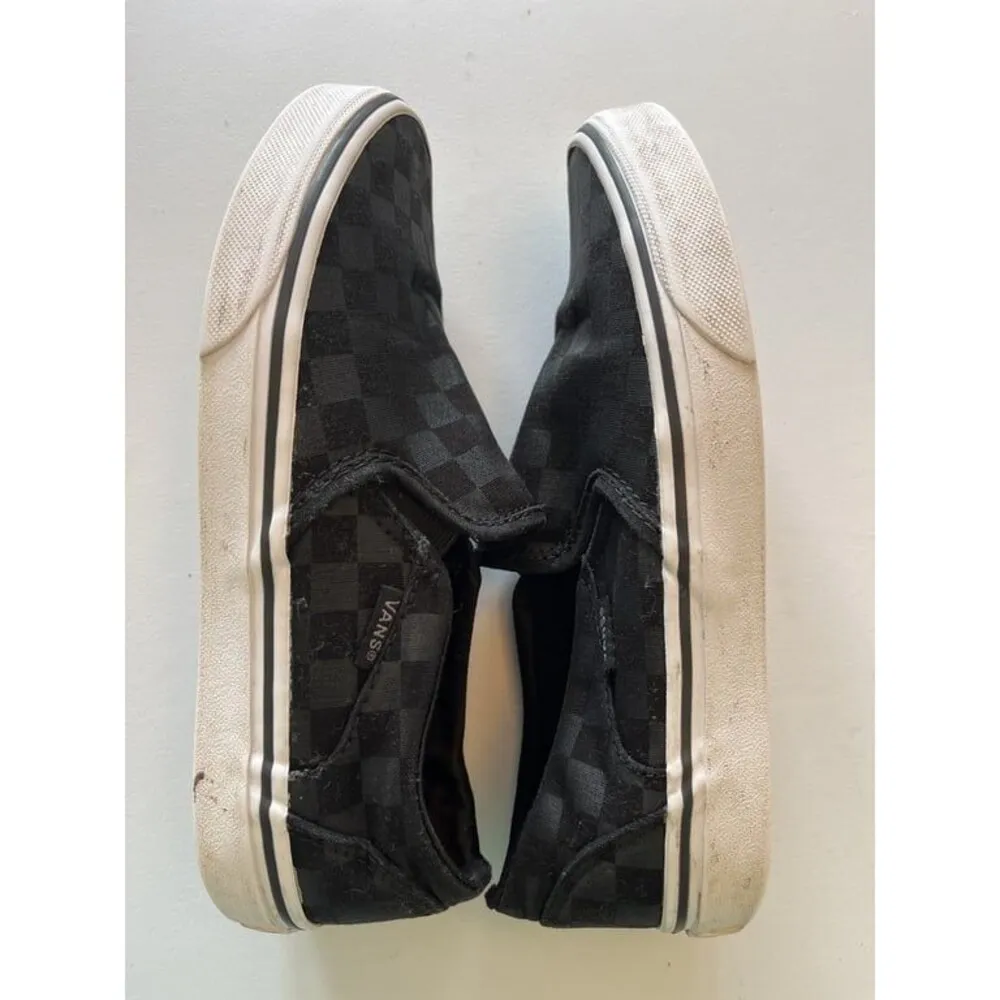 Vans Classic Slip On Women’s Shoes Checkerboard  Black Gray Size 6.5 EU 36.5 - Image 5