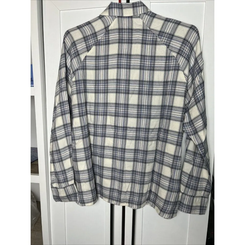 Levi's Flannel Long Sleeve Shirt Women's‎ Size XS Plaid Pink Blue White NWT - Image 5