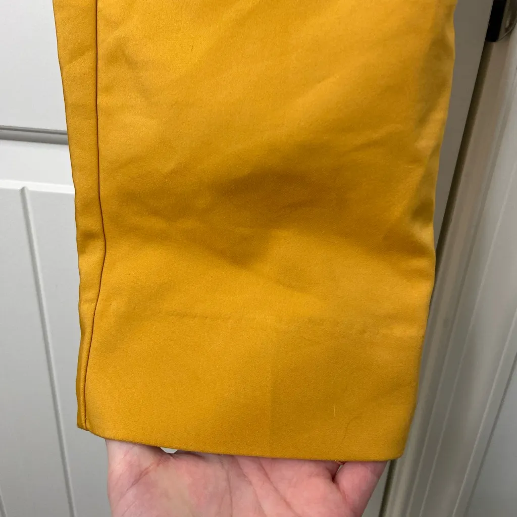 EUC Jones New York Signature women’s deep yellow Grace‎ ankle stretch pants 8 - Image 3