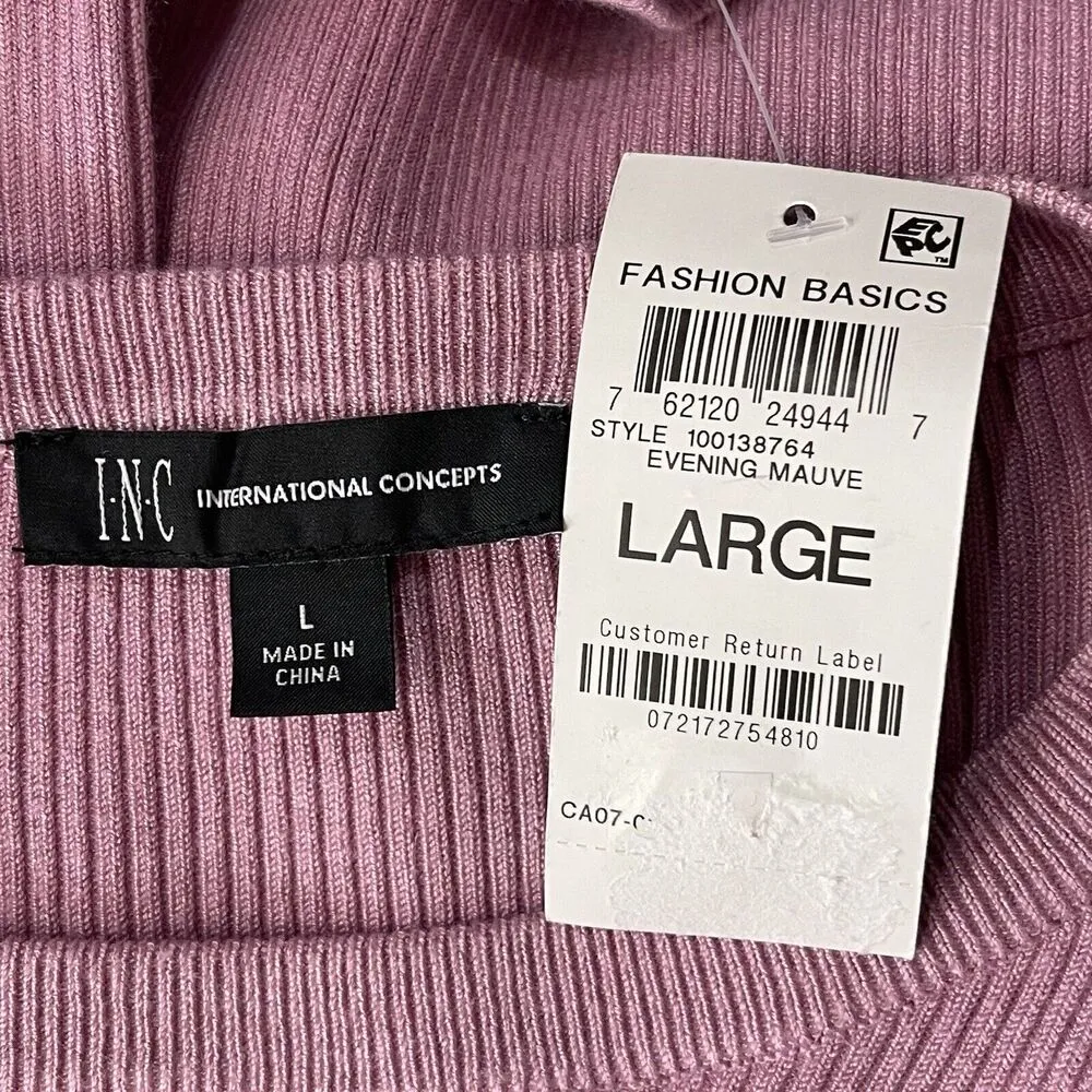 INC International Concept Large Sweater Long Sleeve Keyhole Cut - Image 5