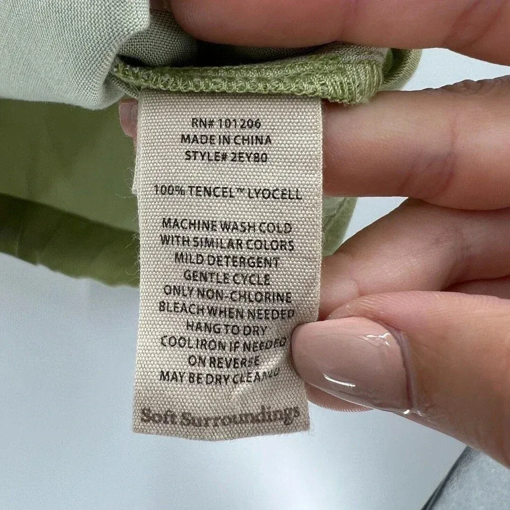 Soft Surroundings Idyllwild Jacket Tarragon Green Lightweight Coat Size Medium‎ - Image 10