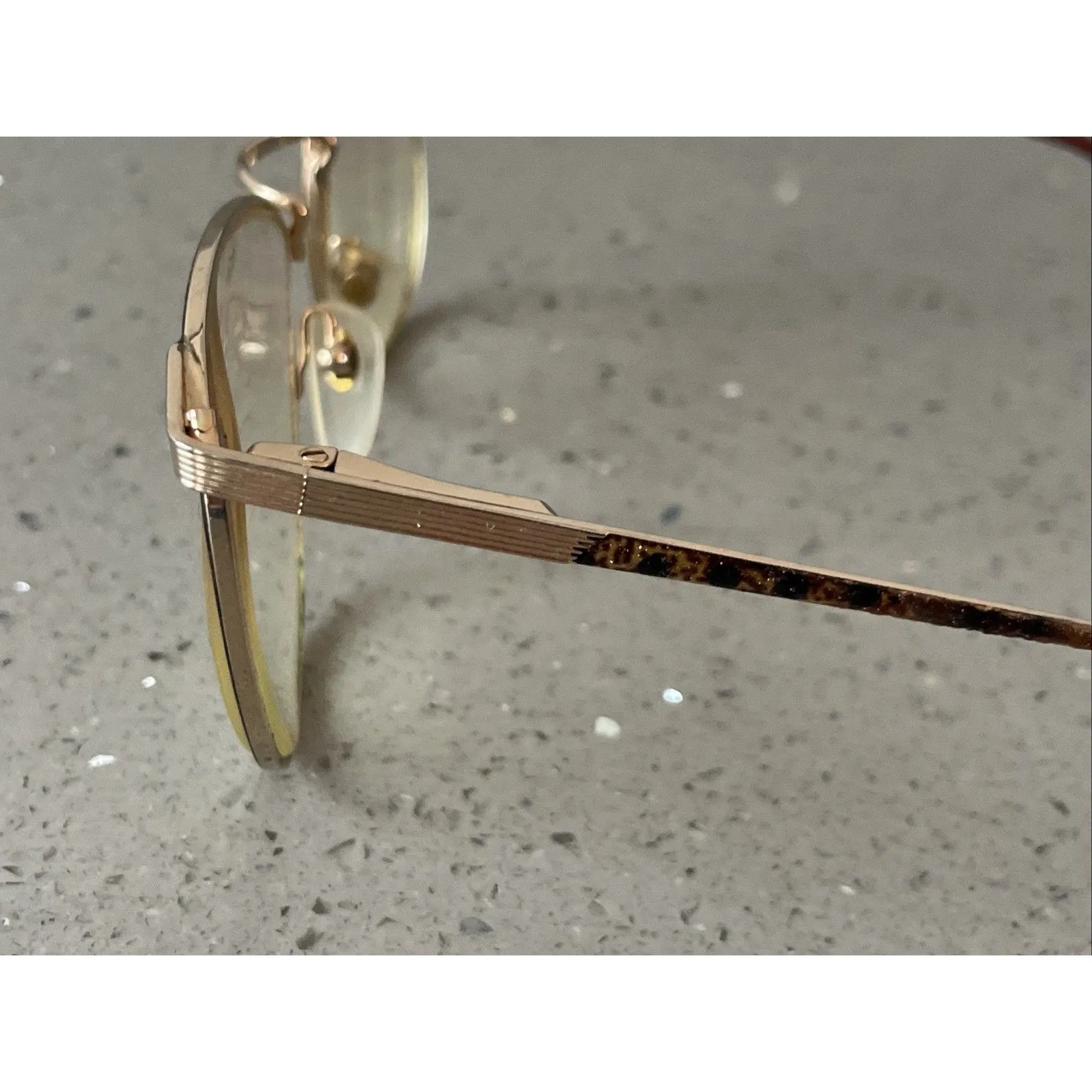 Cosmopolitan Eyeglasses Metal Frames ONLY Hearst Corp Marine Gold 52-19-135 - Image 4