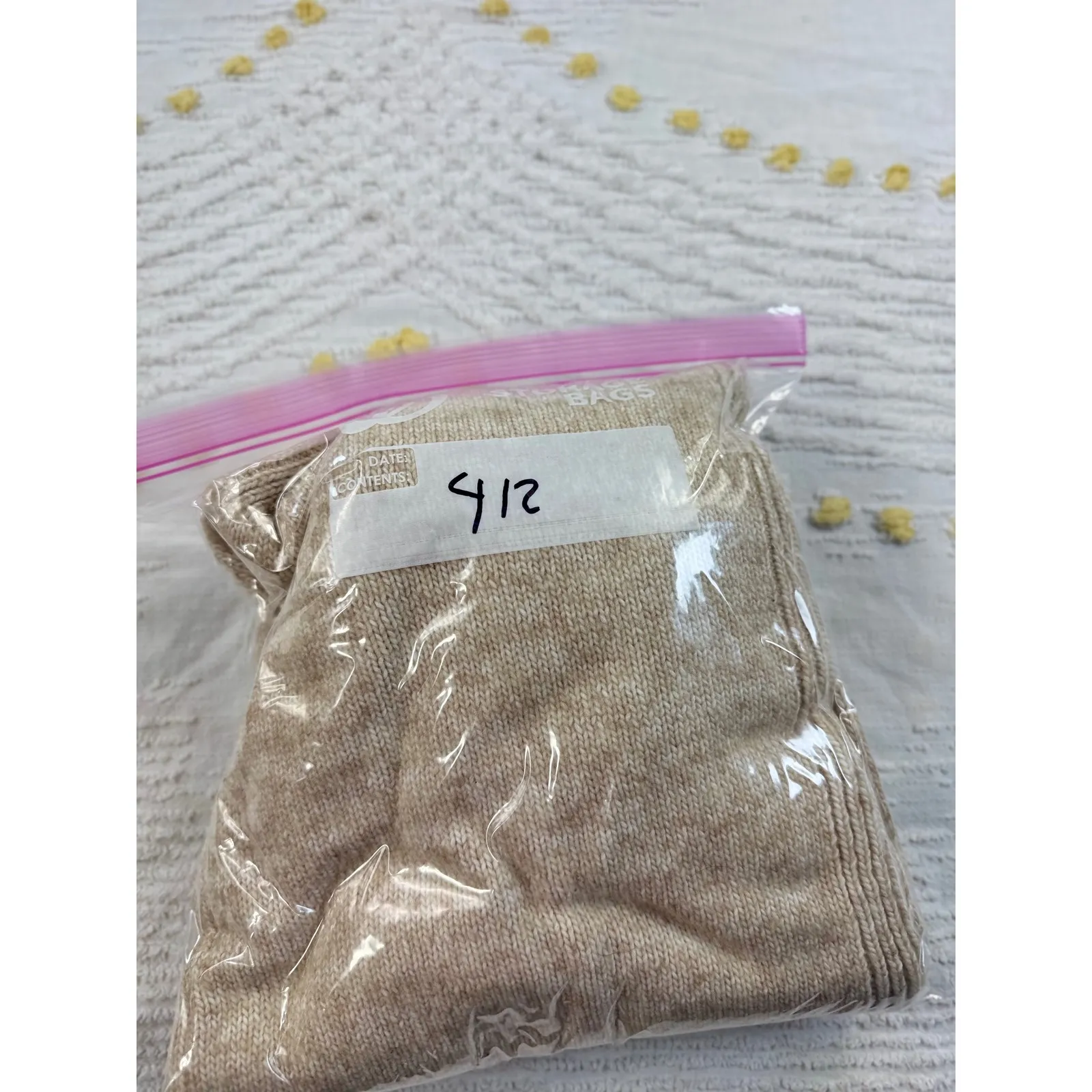 Gypsy Cloud Turtleneck Sweater Womens S Beige Tan Long Sleeve Knit Pullover - Image 9