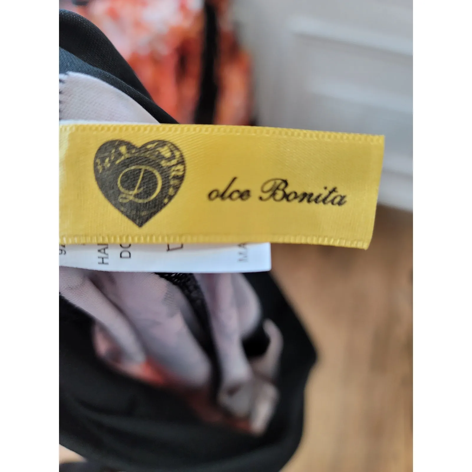 Dolce Bonita Activewear Three Piece Set Women Medium Orange Black Tracksuit - Image 12