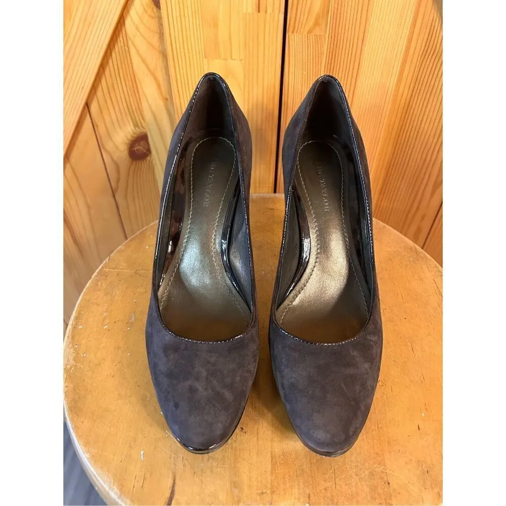 Ann Taylor Brown Suede Pumps High Heeled Shoes Women’s Size 6.5M Made in Brazil - Image 2
