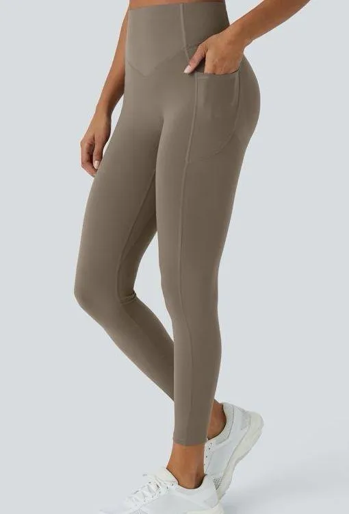 015HA.- High Waisted Scrunch Butt Lifting Tummy Control Pocket Shaping Leggings - Image 3