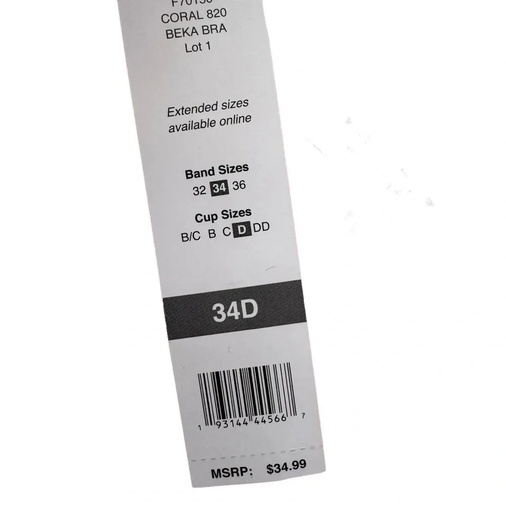 NWT Sundazed Beka Tie Dyed Underwire Bow Bikini Top D Cup Size 34D Orange - Image 7