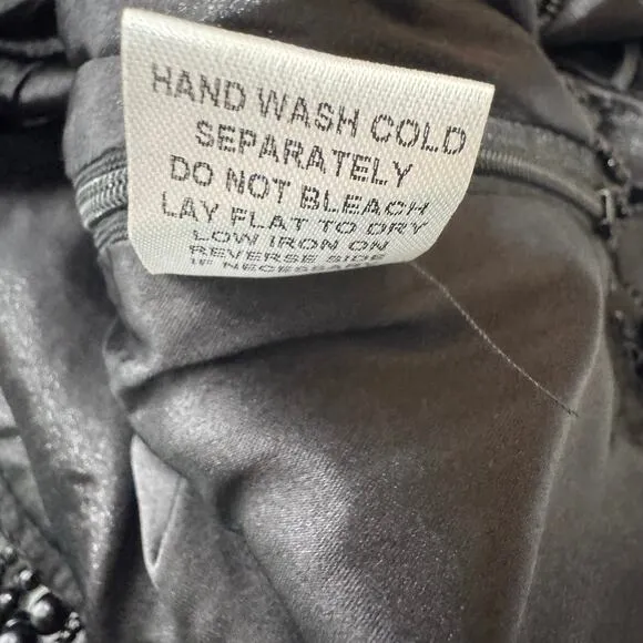 Petal‎ & Pup Milana Tweed Bead Fringe Black Sleeveless Cropped Top Size XL NWT - Image 8