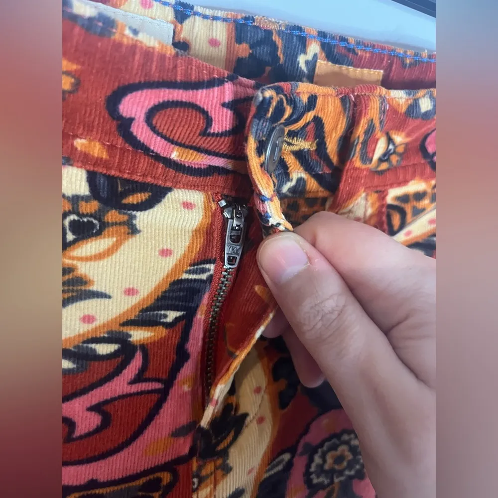 Anthropologie Pilcro and the Letterpress Corduroy Groovy Paisley Cotton Jeans 26 - Image 5