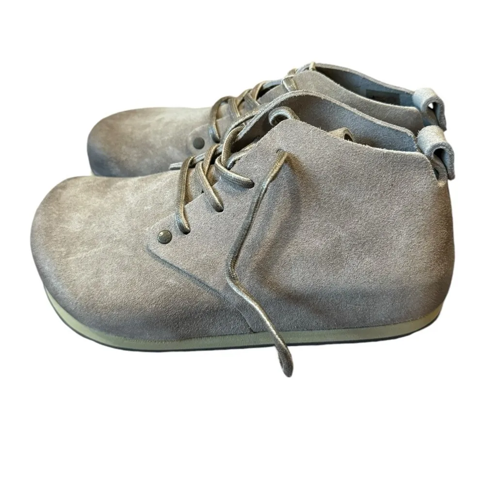 Birkenstock Dundee Suede Lace-Up Boots‎ Taupe 35 Unisex - Image 6