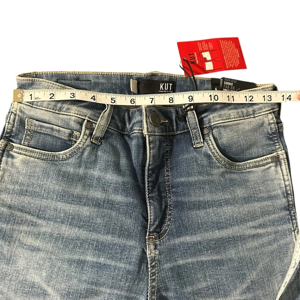 Kut From the Kloth Connie Jeans Hight rise Fab Ab Skinny ankle size 4, nwt - Image 3