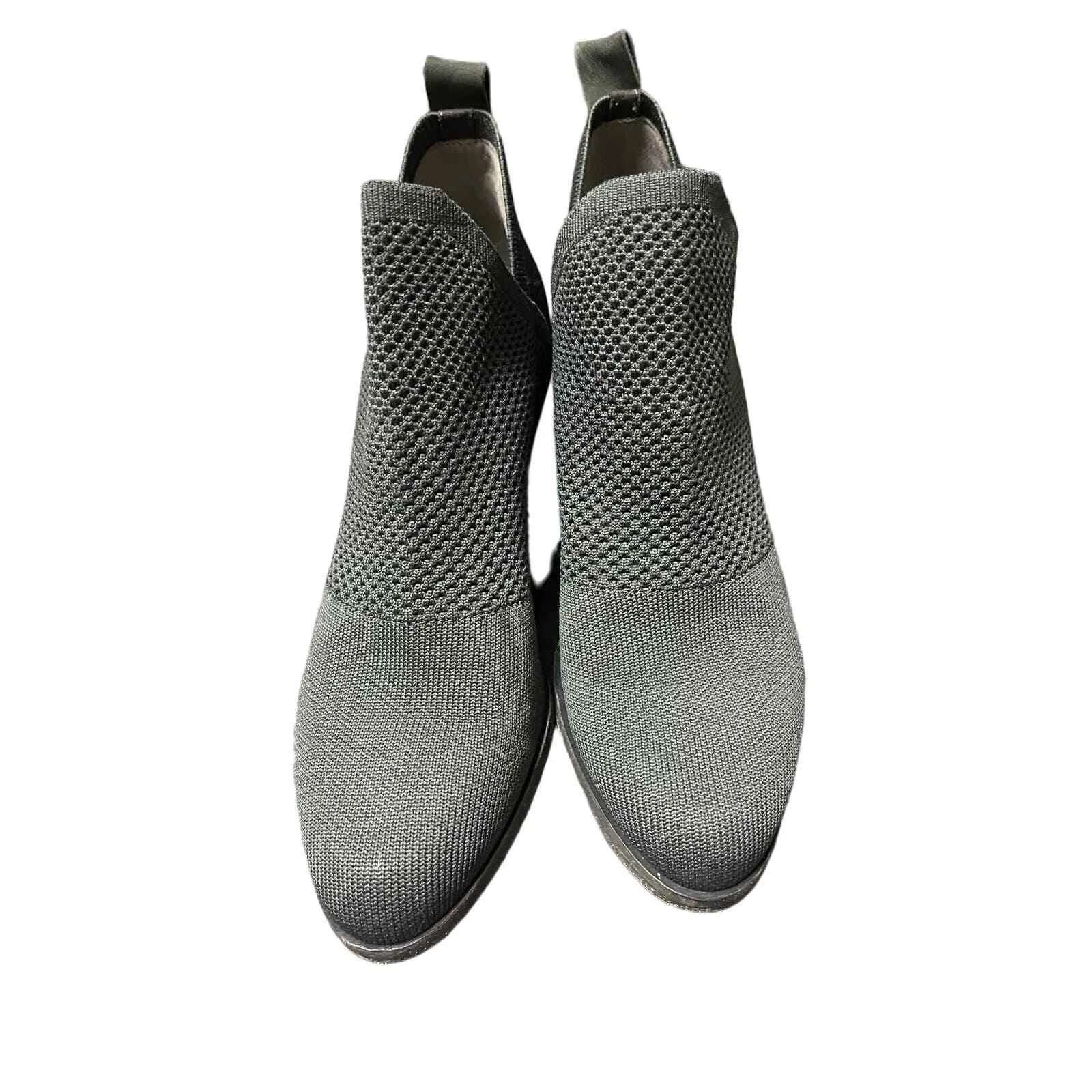 Eileen Fisher Joss Knit Ankle Boot Slip On Womens Size 7.5 Gray Ankle Bootie - Image 2