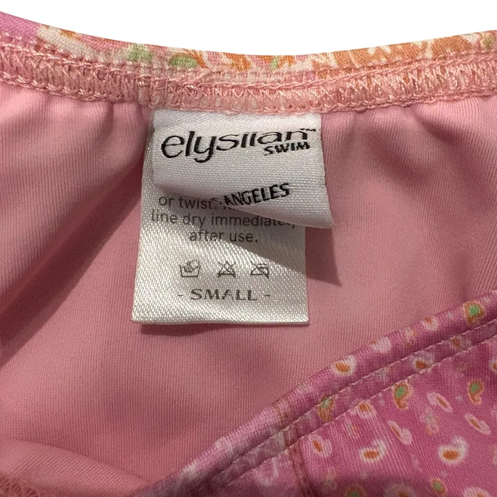 Elysiian Nantucket Bikini NWT Top (Sz L) and NWOT Bottom (Sz S) - Pink Paisley - Image 16
