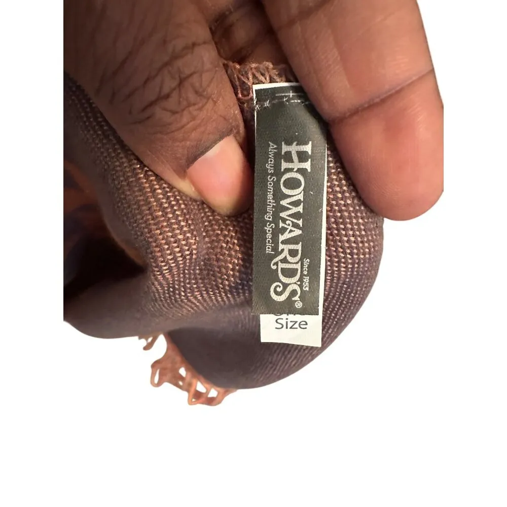 Aztec Southwestern Poncho Reversible Wrap Warm Soft With Fringe One SZ Orange Size undefined - Image 5