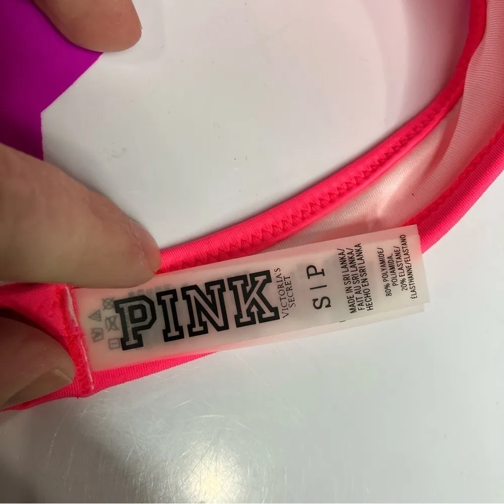 PINK Victoria’s Secret bikini top hot pink size small‎ - Image 4