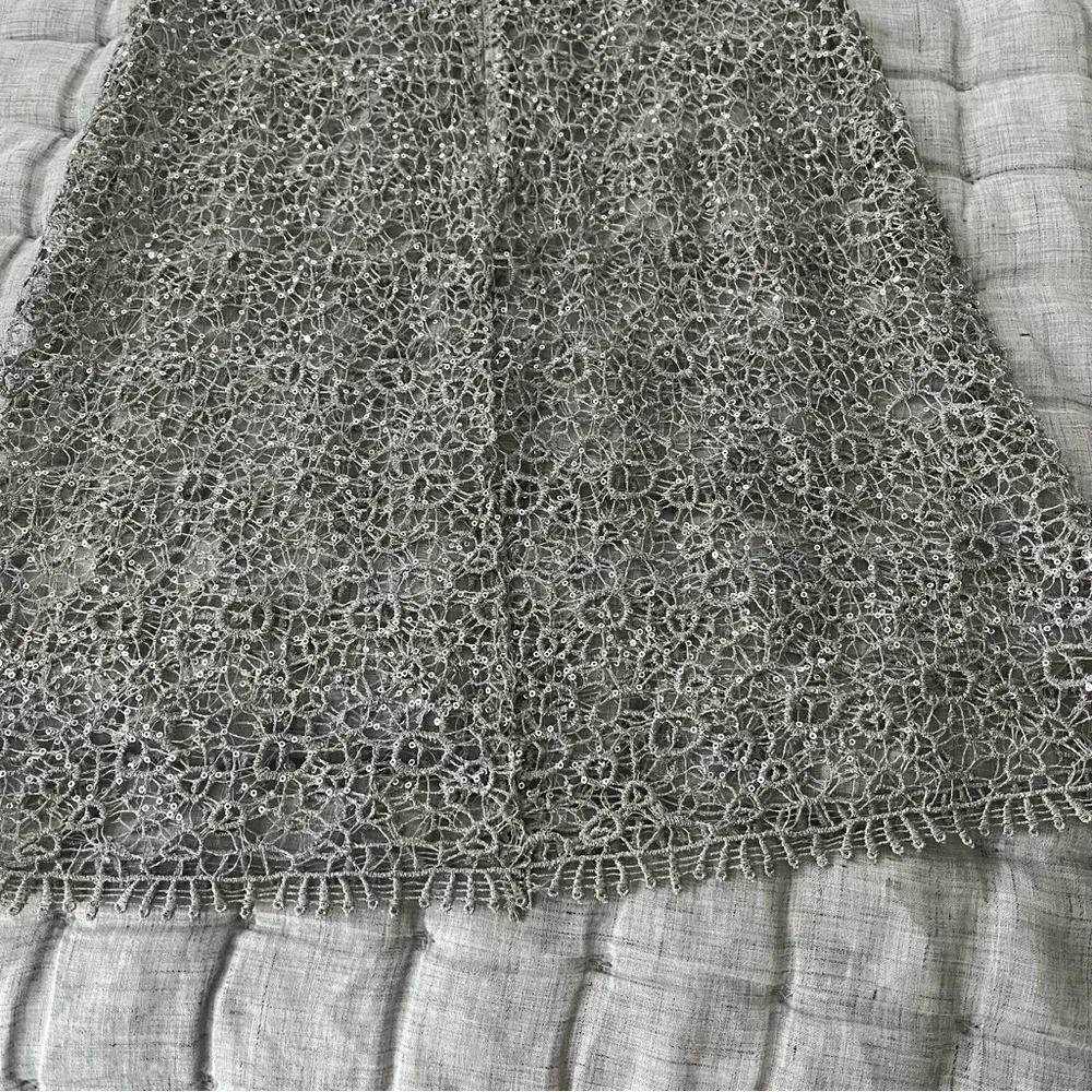Cache Grey Lace Sequin Dress. - Image 11