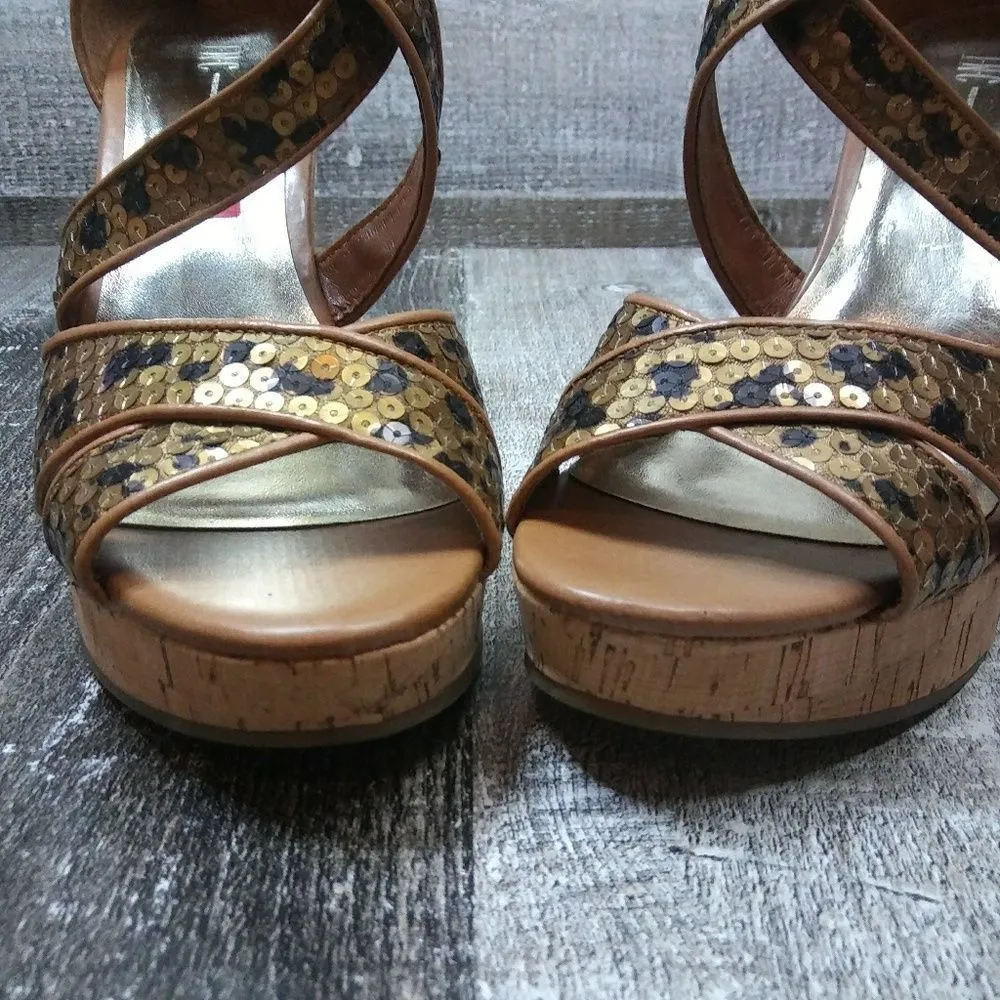INC 8.5  INTERNATIONAL CONCEPT Sequins Wedge Sandal - Image 4