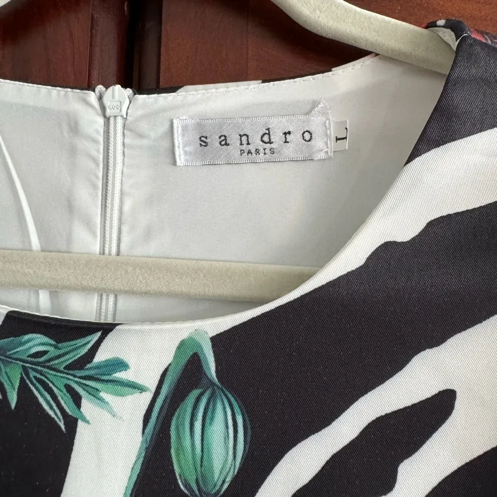 Sandro Paris midi Floral Dress - Image 3