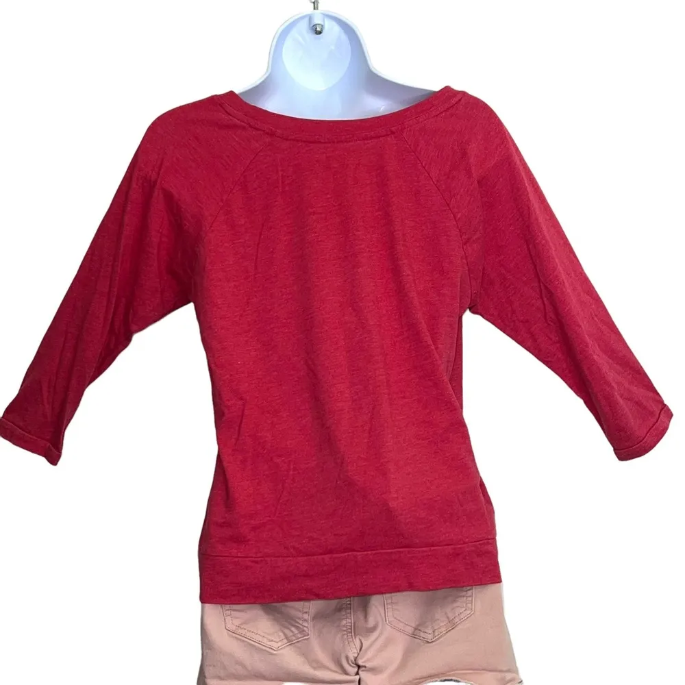 Marvel 3/4 Sleeve Tee Red Graphic T-Shirt - Image 2