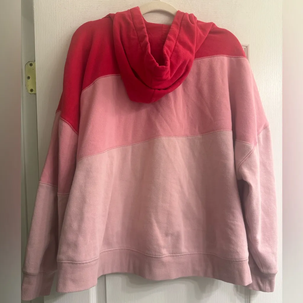 Torrid Pink Colorblock Valentine Cozy Fleece Relaxed Hoodie Sweatshirt - size 2 - Image 6