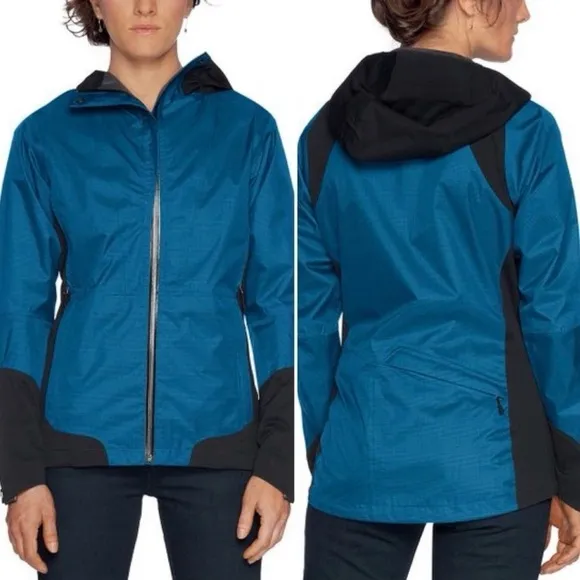 Nau Women’s Sz XS Blue Full Zip Jacket Waterproof Sealed Coat - Image 2
