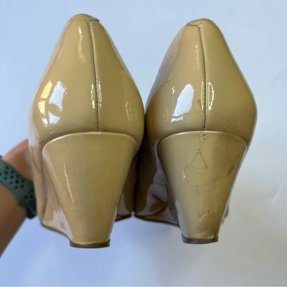 Cole Haan Nude Closed Toe Wedge Heel Shoes 7.5 - Image 2