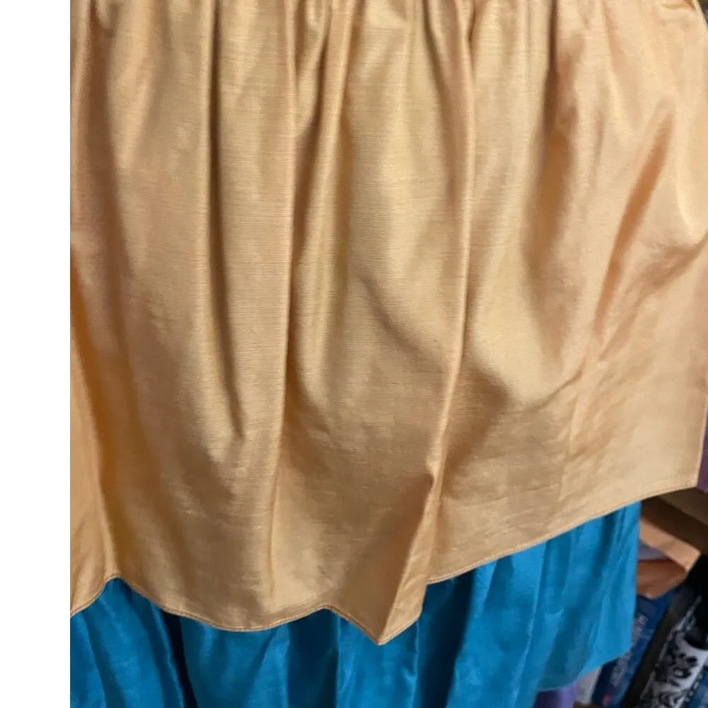 Vintage 70s Saint Laurent Rive Gauche Tiered Silk Maxi Skirt Size 36/ US 0-2 - Image 5