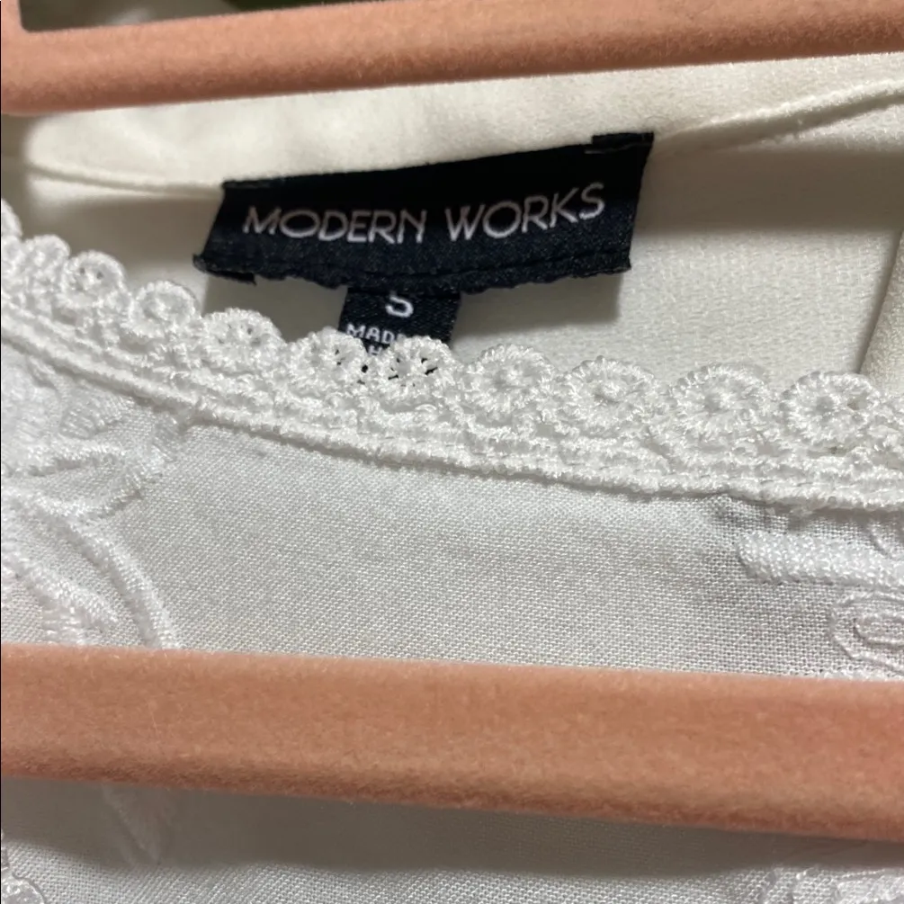 White Embroidered Top - Image 2