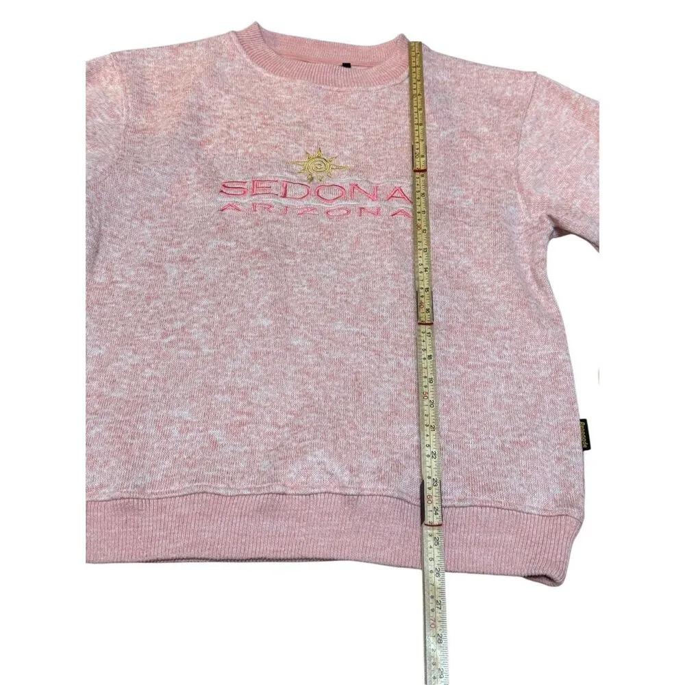 Renegade Club Heathered Pink Sedona Arizona Souvenir Sweatshirt Sz M Size M - Image 6