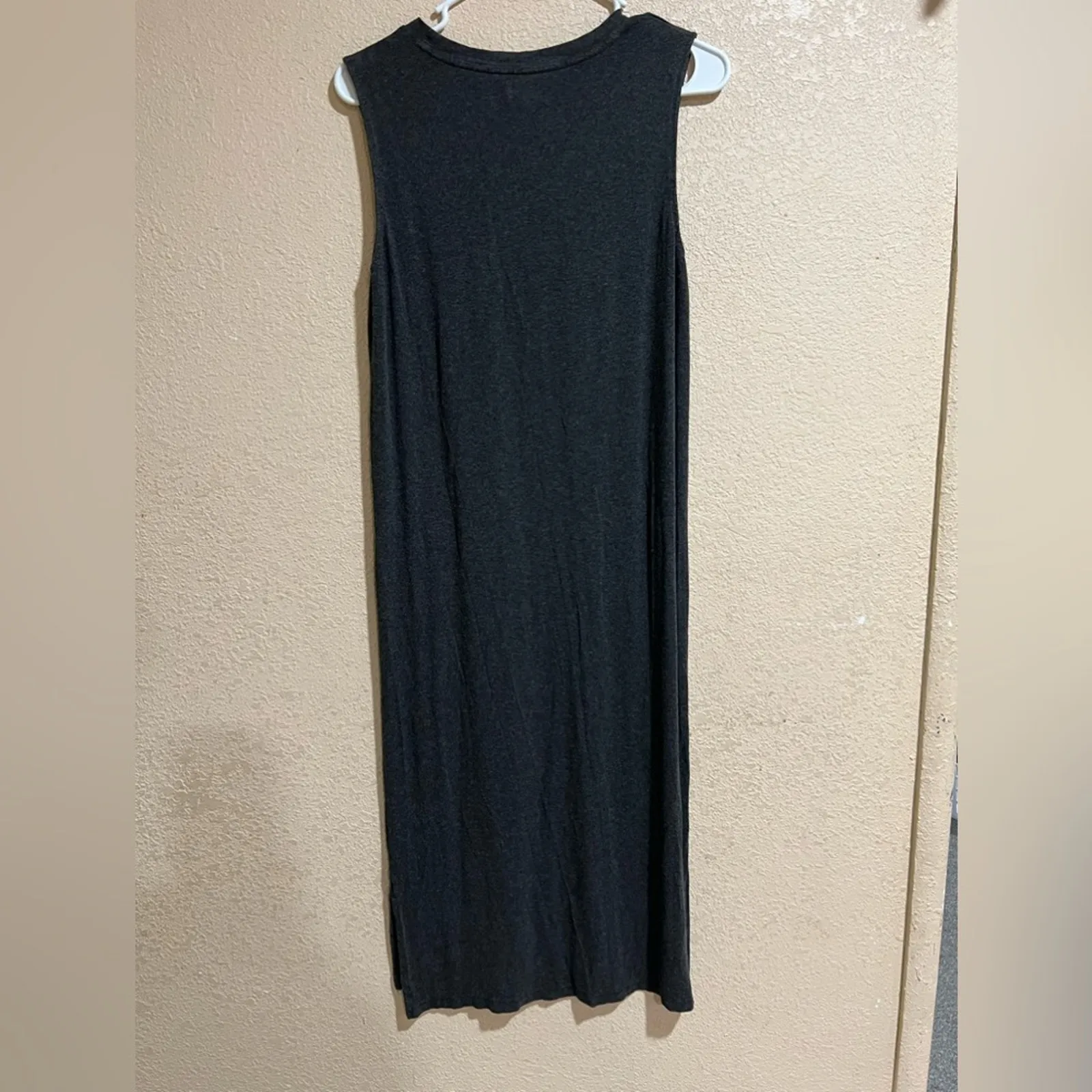 Madewell gray sleeveless side slit midi dress XS - Image 5