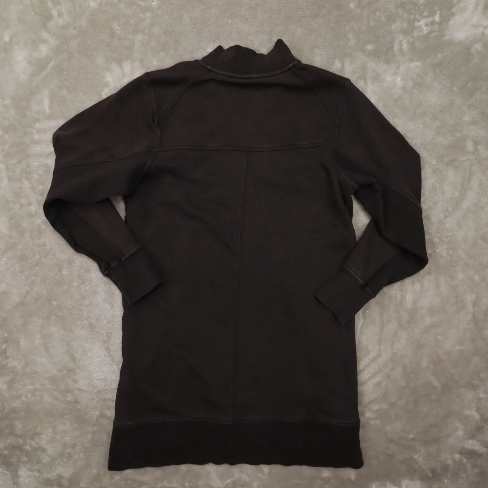 Daily Practice Anthropologie Half Zip Tunic Sweatshirt Dress Grey Women's - Image 8